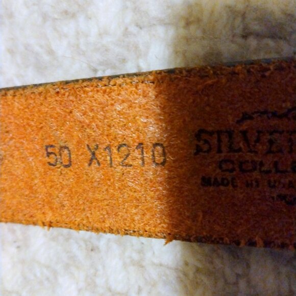 Silver Creek Basket-Weave Leather Belt Sz 50 w/ Jack Daniel’s Brass Buckle - Picture 9 of 12